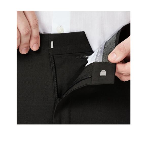 Haggar Men’s Pants Performance Comfort 4 Way Stretch Straight Fit 32 X 30 Black - Picture 3 of 5